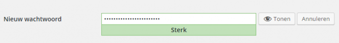 Sterk wachtwoord wordpress beveiligen