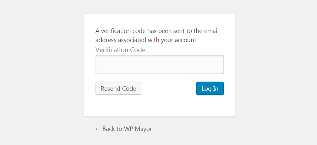 An example of two-factor authentication.